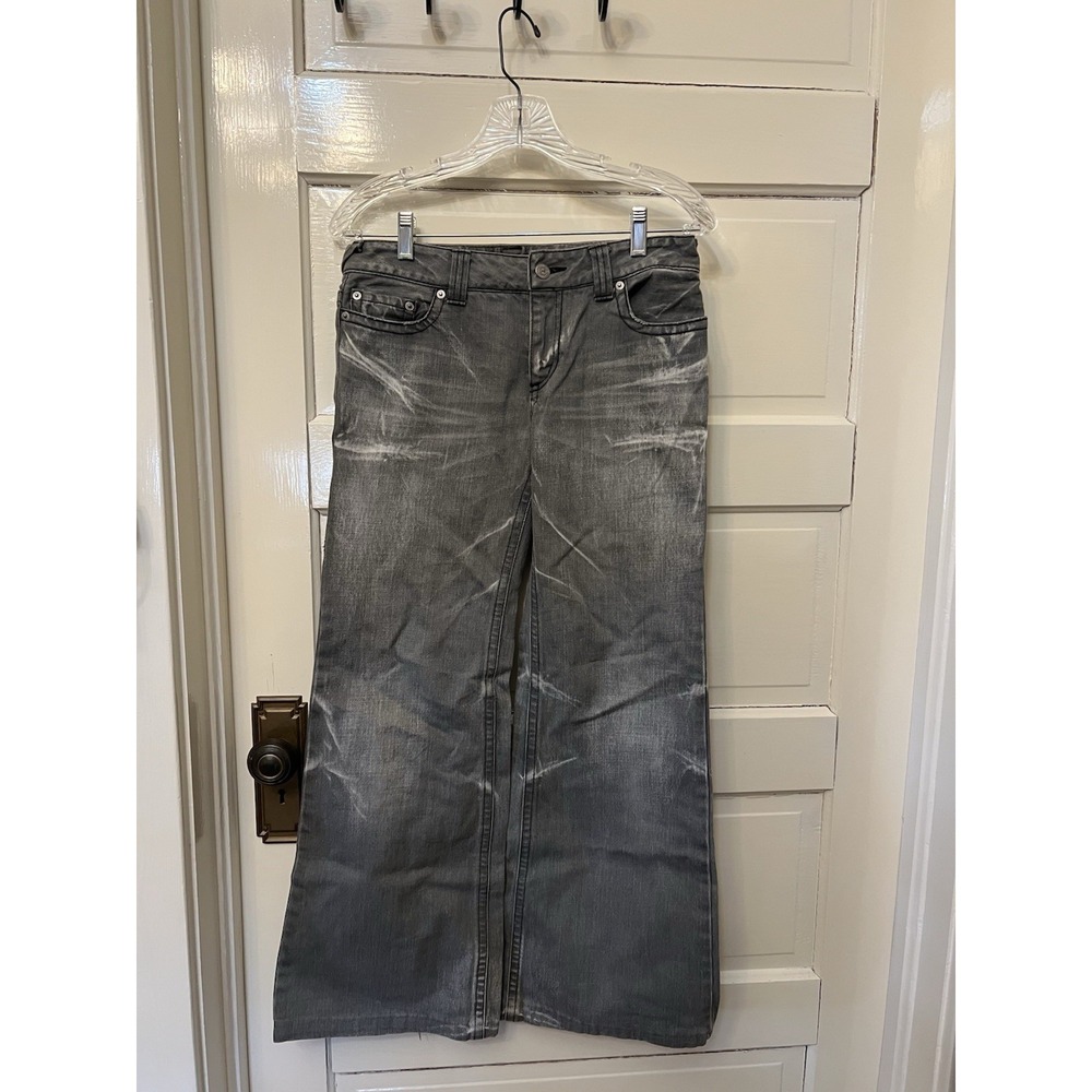 Tornado Mart Flared Jeans Black Faded Small Vintage US Delivery Women 8 Men 29